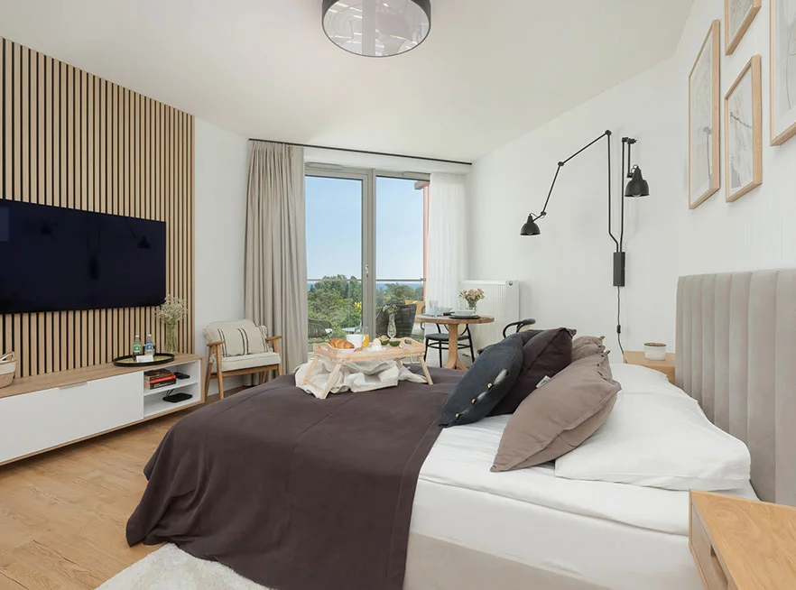 Apartament Pinea sypialnia