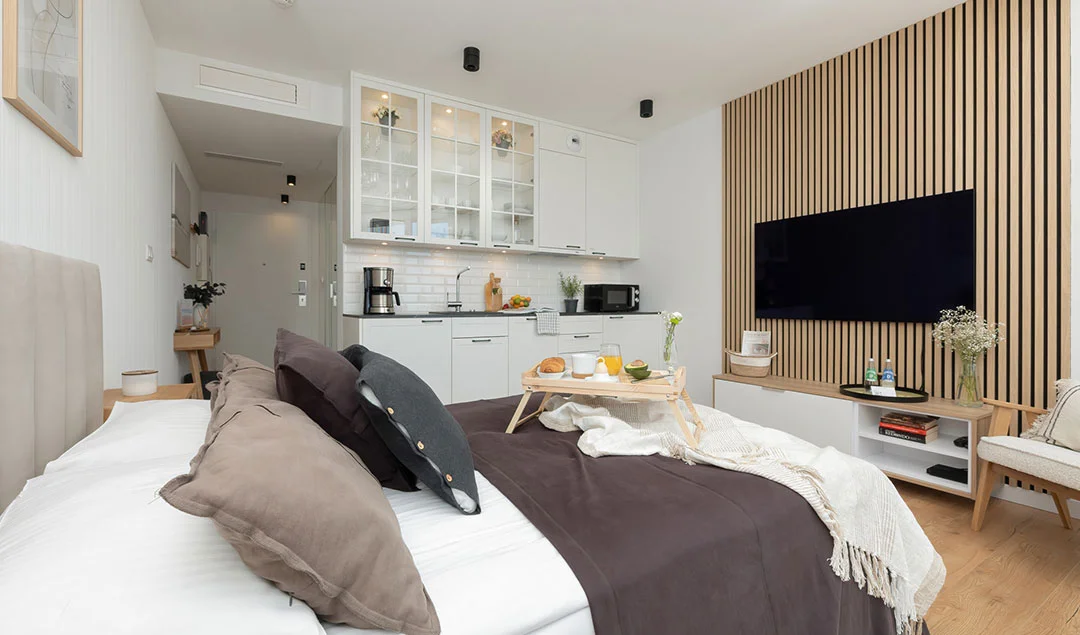 Apartament Pinea sypialnia